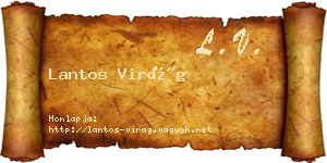 Lantos Virág névjegykártya